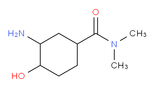 3-amino-4-hydroxy-N,N-dimethylcyclohexanecarboxamide