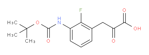 3-(3-((tert-butoxycarbonyl)amino)-2-fluorophenyl)-2-oxopropanoic acid