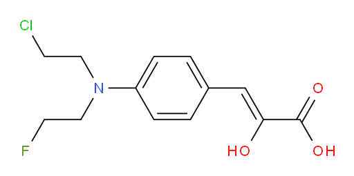 (Z)-3-(4-((2-chloroethyl)(2-fluoroethyl)amino)phenyl)-2-hydroxyacrylic acid