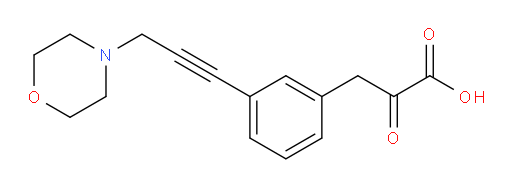 3-(3-(3-morpholinoprop-1-yn-1-yl)phenyl)-2-oxopropanoic acid