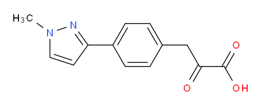 3-(4-(1-methyl-1H-pyrazol-3-yl)phenyl)-2-oxopropanoic acid