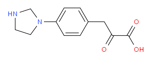 3-(4-(imidazolidin-1-yl)phenyl)-2-oxopropanoic acid