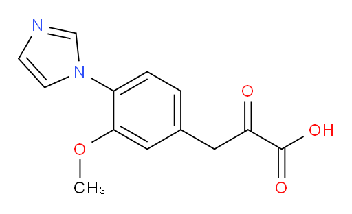 3-(4-(1H-imidazol-1-yl)-3-methoxyphenyl)-2-oxopropanoic acid