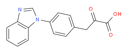 3-(4-(1H-benzo[d]imidazol-1-yl)phenyl)-2-oxopropanoic acid