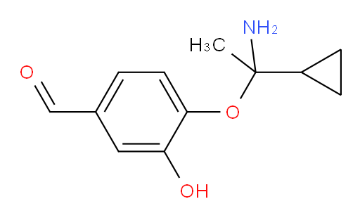4-(1-amino-1-cyclopropylethoxy)-3-hydroxybenzaldehyde