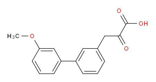 3-(3'-methoxy-[1,1'-biphenyl]-3-yl)-2-oxopropanoic acid