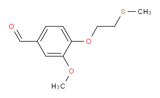 3-methoxy-4-(2-(methylthio)ethoxy)benzaldehyde