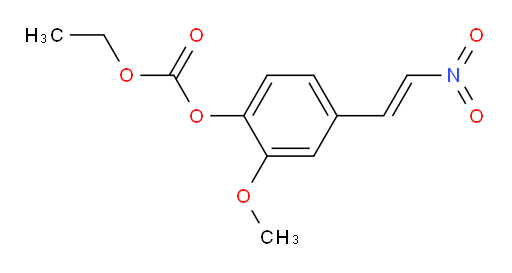 (E)-ethyl (2-methoxy-4-(2-nitrovinyl)phenyl) carbonate