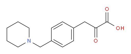 2-oxo-3-(4-(piperidin-1-ylmethyl)phenyl)propanoic acid