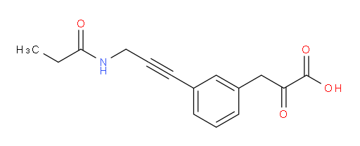 2-oxo-3-(3-(3-propionamidoprop-1-yn-1-yl)phenyl)propanoic acid
