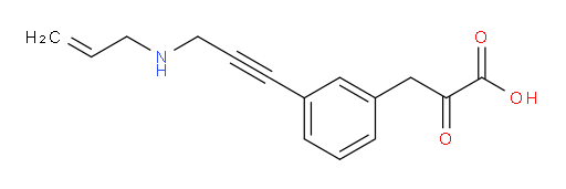 3-(3-(3-(allylamino)prop-1-yn-1-yl)phenyl)-2-oxopropanoic acid