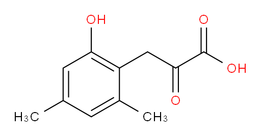 3-(2-hydroxy-4,6-dimethylphenyl)-2-oxopropanoic acid