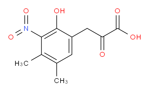 3-(2-hydroxy-4,5-dimethyl-3-nitrophenyl)-2-oxopropanoic acid