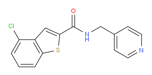 4-chloro-N-(pyridin-4-ylmethyl)benzo[b]thiophene-2-carboxamide