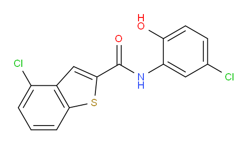 4-chloro-N-(5-chloro-2-hydroxyphenyl)benzo[b]thiophene-2-carboxamide
