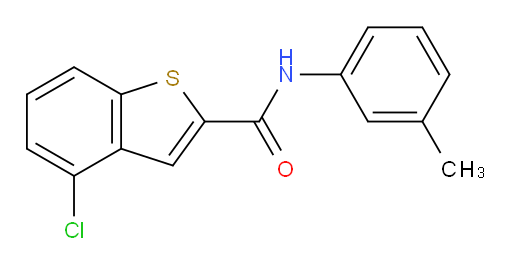 4-chloro-N-(m-tolyl)benzo[b]thiophene-2-carboxamide