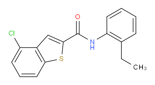 4-chloro-N-(2-ethylphenyl)benzo[b]thiophene-2-carboxamide