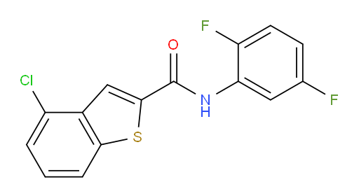 4-chloro-N-(2,5-difluorophenyl)benzo[b]thiophene-2-carboxamide