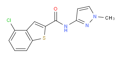4-chloro-N-(1-methyl-1H-pyrazol-3-yl)benzo[b]thiophene-2-carboxamide