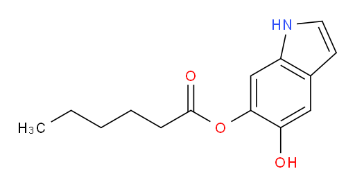 5-hydroxy-1H-indol-6-yl hexanoate