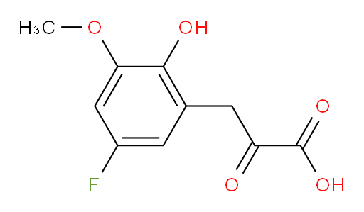 3-(5-fluoro-2-hydroxy-3-methoxyphenyl)-2-oxopropanoic acid