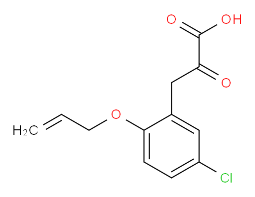 3-(2-(allyloxy)-5-chlorophenyl)-2-oxopropanoic acid