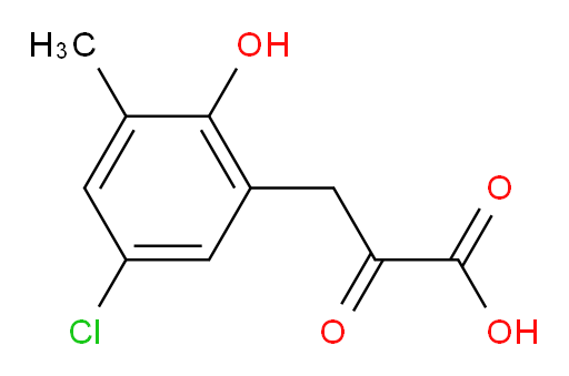3-(5-chloro-2-hydroxy-3-methylphenyl)-2-oxopropanoic acid