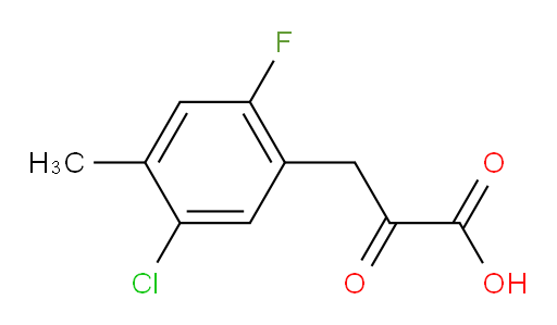 3-(5-chloro-2-fluoro-4-methylphenyl)-2-oxopropanoic acid