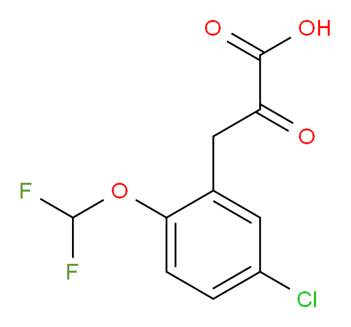 3-(5-chloro-2-(difluoromethoxy)phenyl)-2-oxopropanoic acid