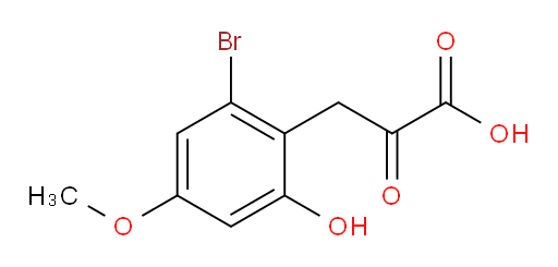 3-(2-bromo-6-hydroxy-4-methoxyphenyl)-2-oxopropanoic acid