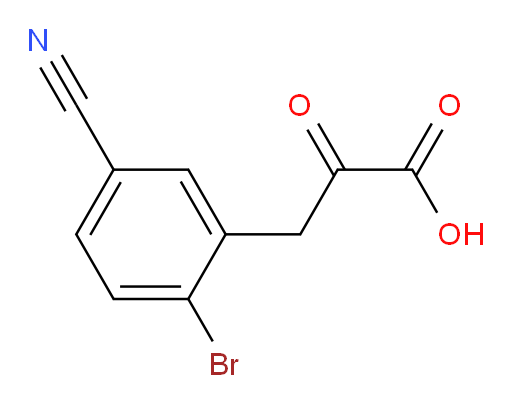 3-(2-bromo-5-cyanophenyl)-2-oxopropanoic acid