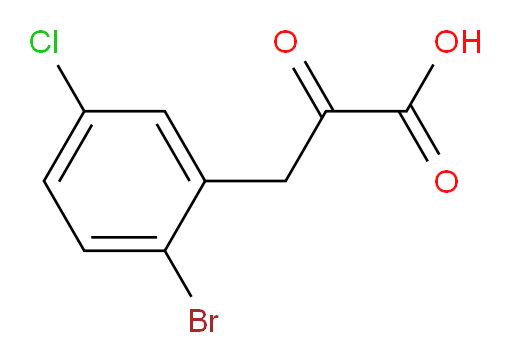 3-(2-bromo-5-chlorophenyl)-2-oxopropanoic acid