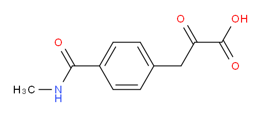 3-(4-(methylcarbamoyl)phenyl)-2-oxopropanoic acid