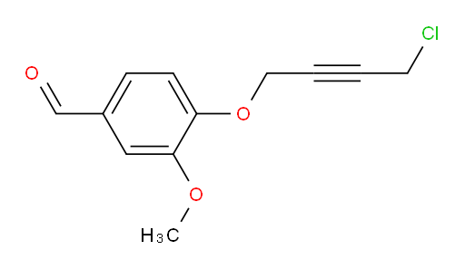 4-((4-chlorobut-2-yn-1-yl)oxy)-3-methoxybenzaldehyde