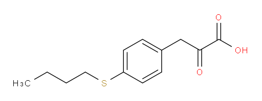 3-(4-(butylthio)phenyl)-2-oxopropanoic acid
