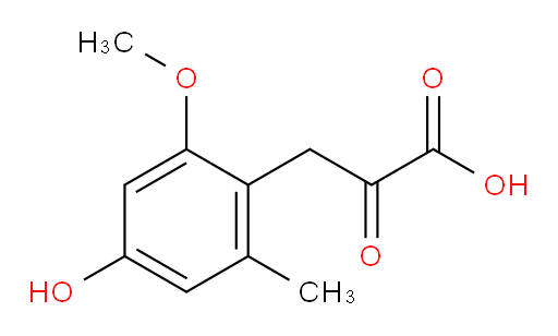 3-(4-hydroxy-2-methoxy-6-methylphenyl)-2-oxopropanoic acid