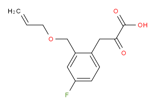 3-(2-((allyloxy)methyl)-4-fluorophenyl)-2-oxopropanoic acid