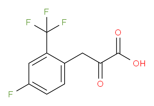 3-(4-fluoro-2-(trifluoromethyl)phenyl)-2-oxopropanoic acid