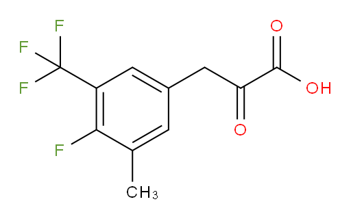 3-(4-fluoro-3-methyl-5-(trifluoromethyl)phenyl)-2-oxopropanoic acid