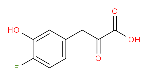 3-(4-fluoro-3-hydroxyphenyl)-2-oxopropanoic acid