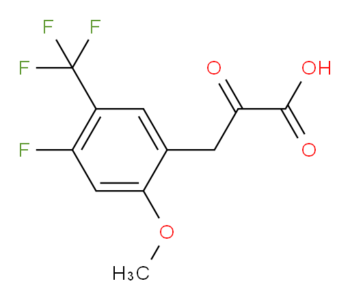 3-(4-fluoro-2-methoxy-5-(trifluoromethyl)phenyl)-2-oxopropanoic acid