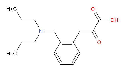 3-(2-((dipropylamino)methyl)phenyl)-2-oxopropanoic acid