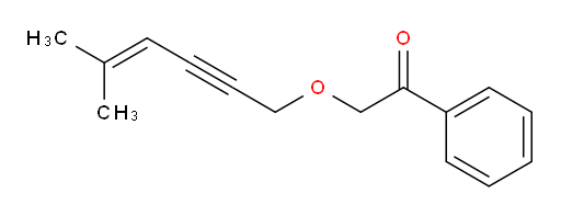 2-((5-methylhex-4-en-2-yn-1-yl)oxy)-1-phenylethanone
