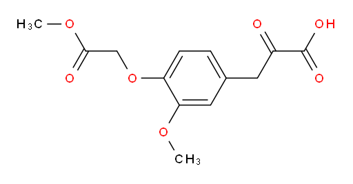 3-(3-methoxy-4-(2-methoxy-2-oxoethoxy)phenyl)-2-oxopropanoic acid