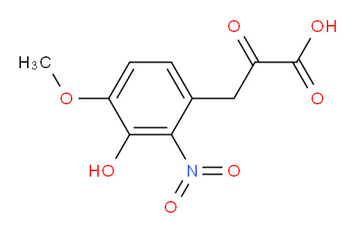 3-(3-hydroxy-4-methoxy-2-nitrophenyl)-2-oxopropanoic acid