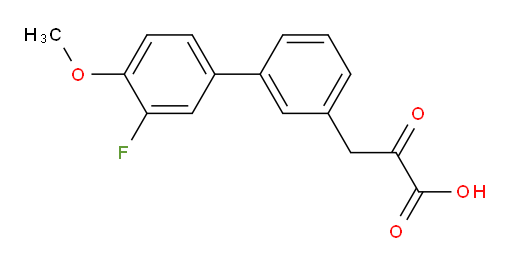 3-(3'-fluoro-4'-methoxy-[1,1'-biphenyl]-3-yl)-2-oxopropanoic acid