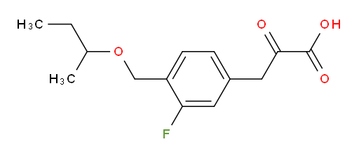 3-(4-(sec-butoxymethyl)-3-fluorophenyl)-2-oxopropanoic acid