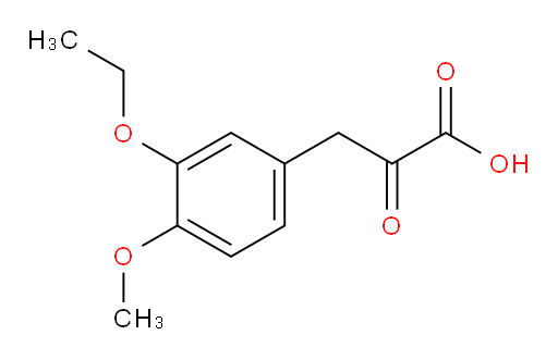 3-(3-ethoxy-4-methoxyphenyl)-2-oxopropanoic acid