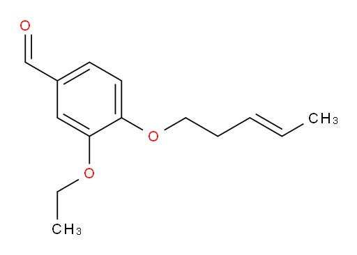 (E)-3-ethoxy-4-(pent-3-en-1-yloxy)benzaldehyde