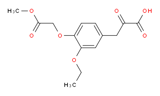 3-(3-ethoxy-4-(2-methoxy-2-oxoethoxy)phenyl)-2-oxopropanoic acid